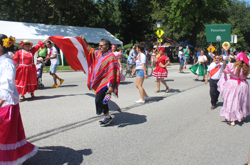 Peruvian group in the Parade of Flags at One World Day 2022